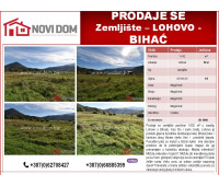 PRODAJE SE - Zemljište - Lohovo - Bihać