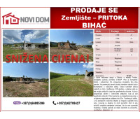 SNIŽENO - Zemljište sa devast.objektom - Pritoka - BIHAĆ