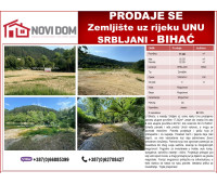 PRODAJE SE - Zemljište pored Une - SRBLJANI - BIHAĆ